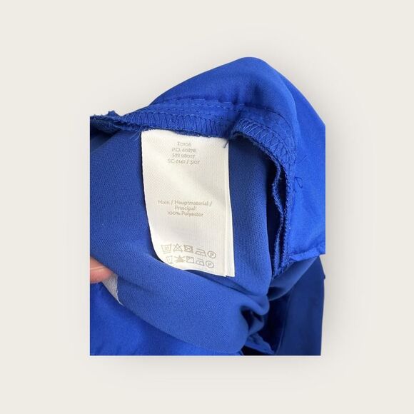 Boden Melina Paperbag Ankle Pants in Cobalt Blue Size 4 Petite - Picture 9 of 9